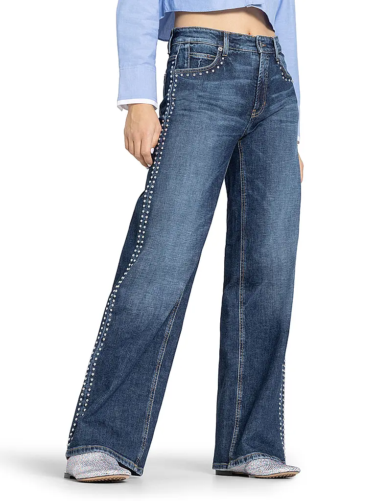 CAMBIO | Jeans Wide Leg  | dunkelblau