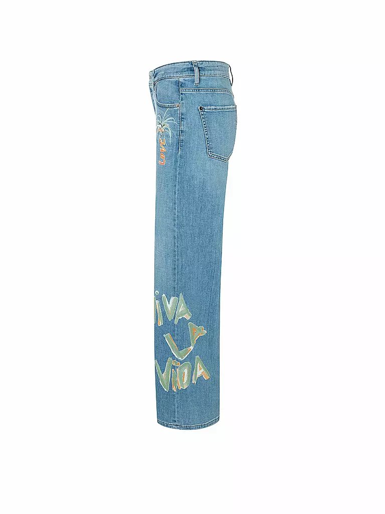 CAMBIO | Jeans Wide Leg 7/8 PALAZZO CROPPED | blau