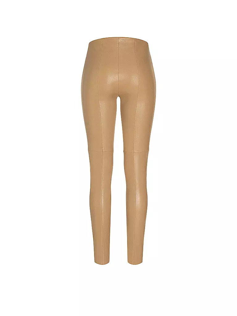 CAMBIO | Leggings in Lederoptik RANDA | Camel