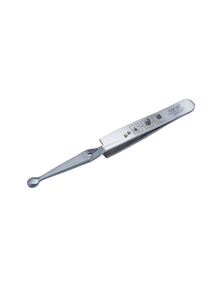 CANAL Zeckenpinzette für Tiere rostfrei 120mm 2055-02