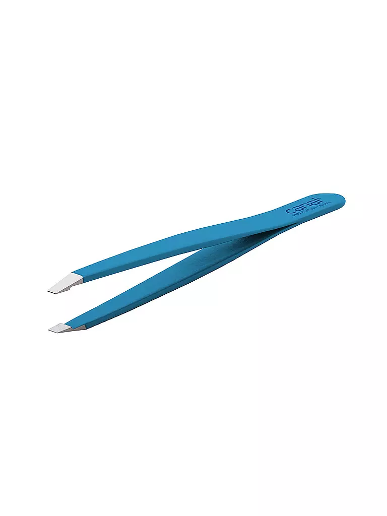 CANAL | Haarpinzette rostfrei/gerade 95mm (Blau) 2018-02 | blau