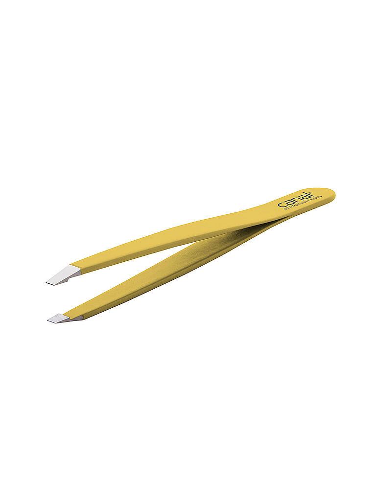 CANAL | Haarpinzette rostfrei/gerade 95mm (Gelb) 2017-02 | gelb