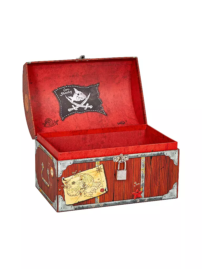 CAPT'N SHARKY | Schatztruhe mit Schloss  | keine Farbe