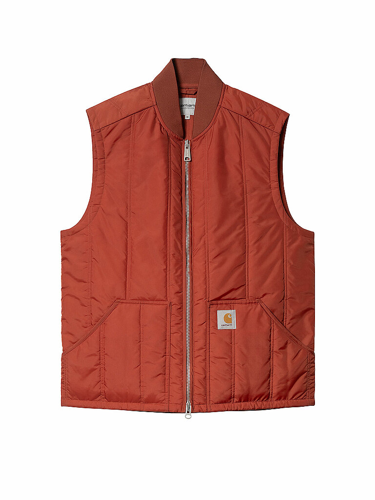 Carhartt WIP Quilted Gilet Lachnan Orange