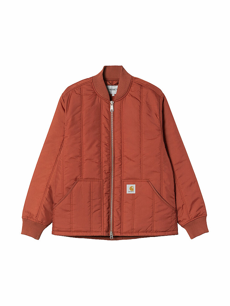Carhartt WIP Lightweight Quilted Jacket Lachlan Orange