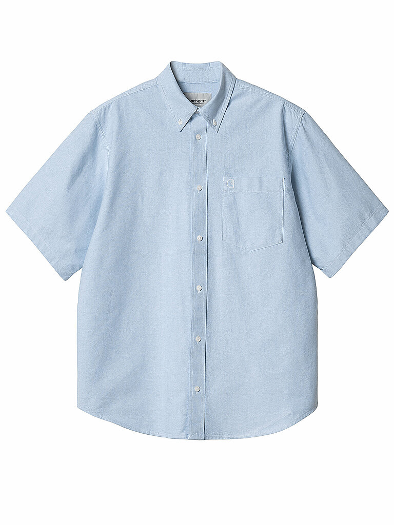 Carhartt WIP Short Sleeved Shirt Braxton Light Blue