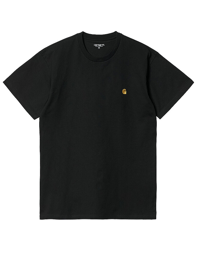 T-Shirt mit Label-Stitching Modell SCRIPT