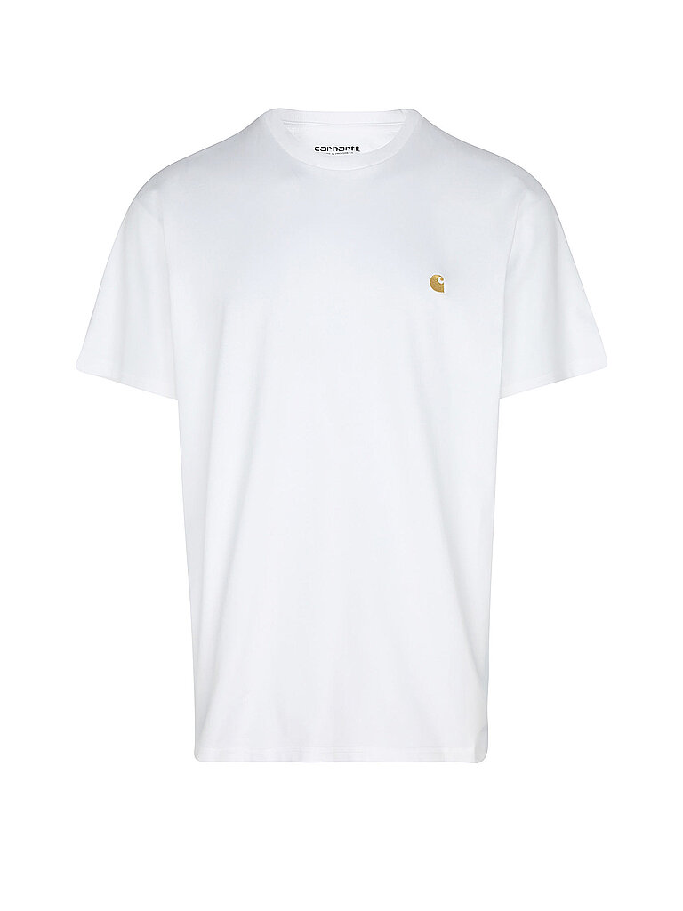 T-Shirt mit Label-Stitching Modell SCRIPT
