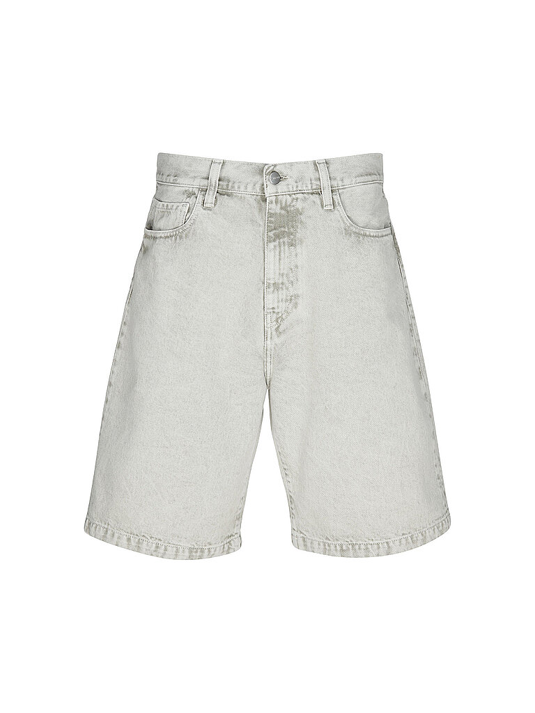 Carhartt Wip Land Kurze Hosen Shorts aus Jeans Baggy - Opuntia Kreide gewaschen