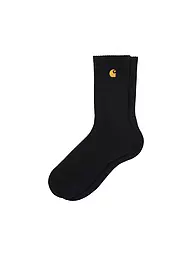 CARHARTT WIP | Socken CHASE white / gold | schwarz
