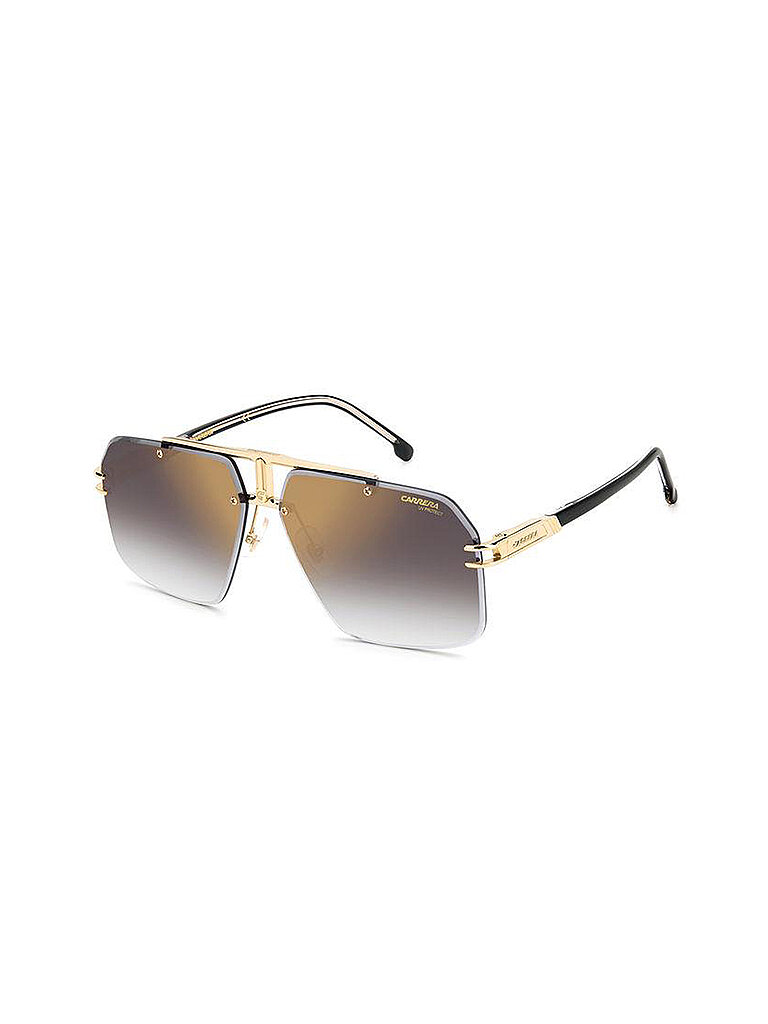 Carrera Herren Carrera CARRERA 1054/S RHL/FQ Sonnenbrillen Metall Gold Grau/Gold Quadratisch Gespiegelt Schattiert