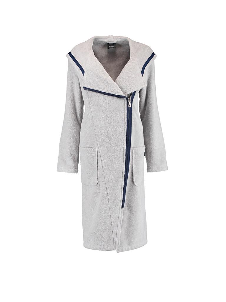 CAWÖ | Damen-Bademantel "New Zipper" (Platin/Navy) | 