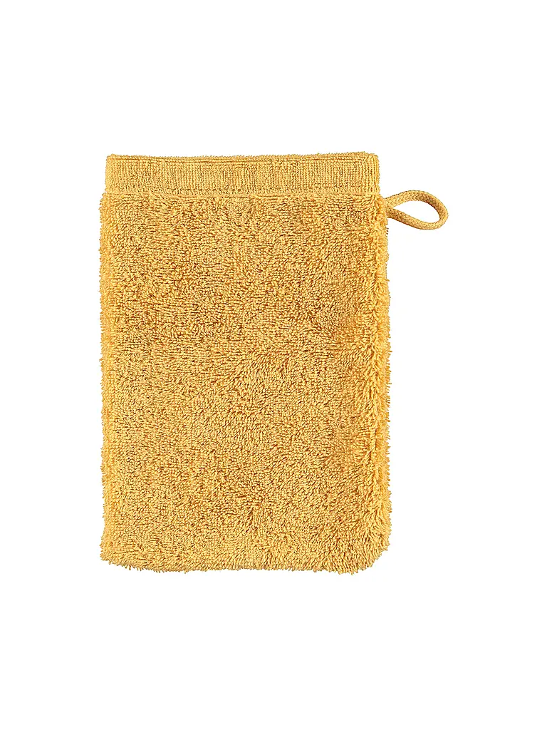CAWÖ | Waschhandschuh 16x22cm C LIFESTYLE Scotch | gelb