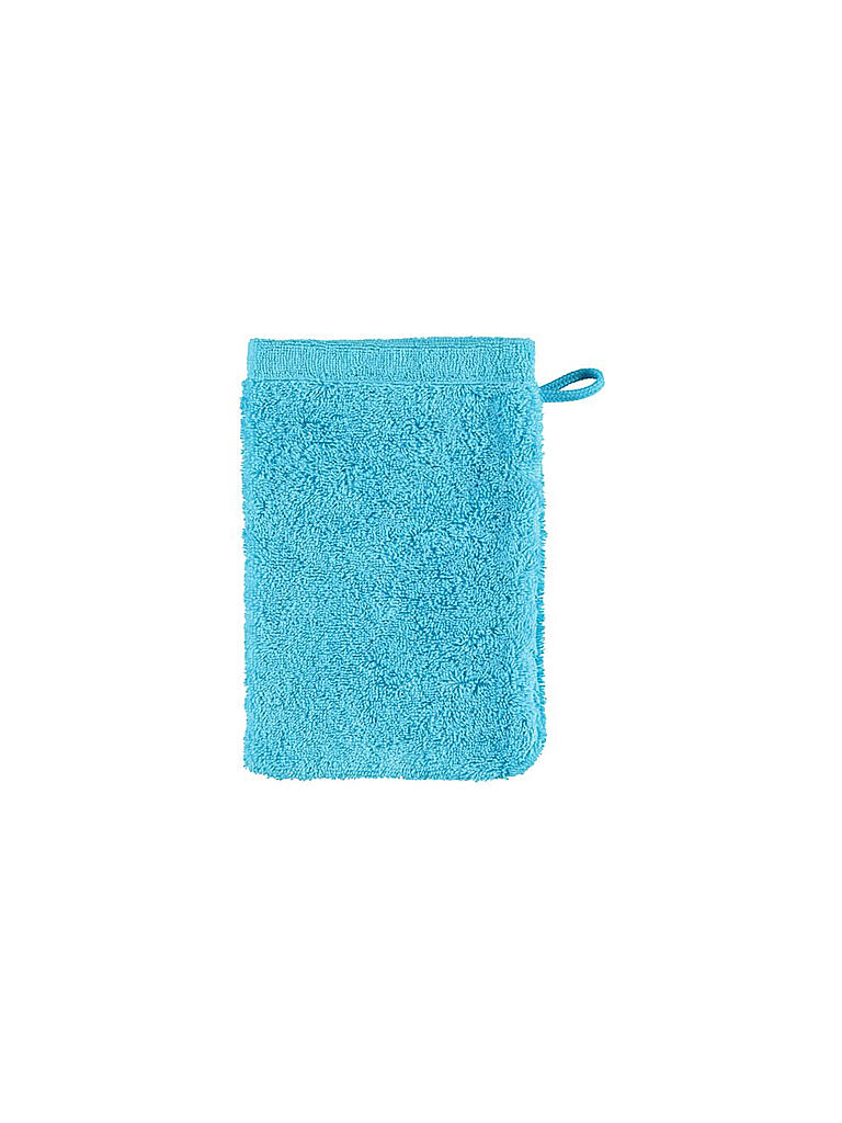 CAWÖ | Waschhandschuh Life Style Uni 16x22cm Malibu | blau