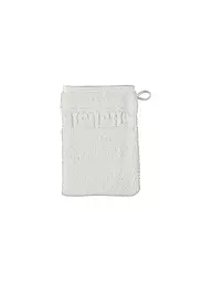 CAWÖ | Waschhandschuh NOBLESSE 16x22cm Agave | weiss