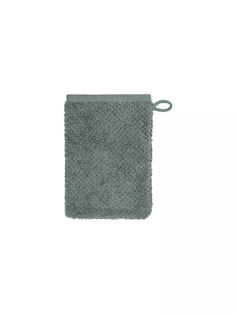 CAWÖ | Waschhandschuh PURE 16x22cm Mystic Green | dunkelgrün