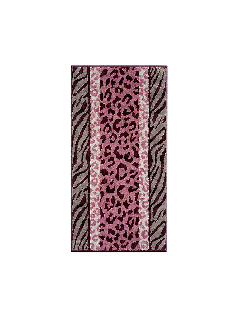 CAWÖ Duschtuch 80x150cm NOBLESSE ANIMAL Blush beere