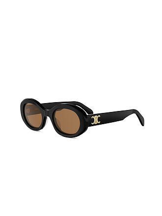 CELINE | Triomphe Schwarze Ovale Sonnenbrille