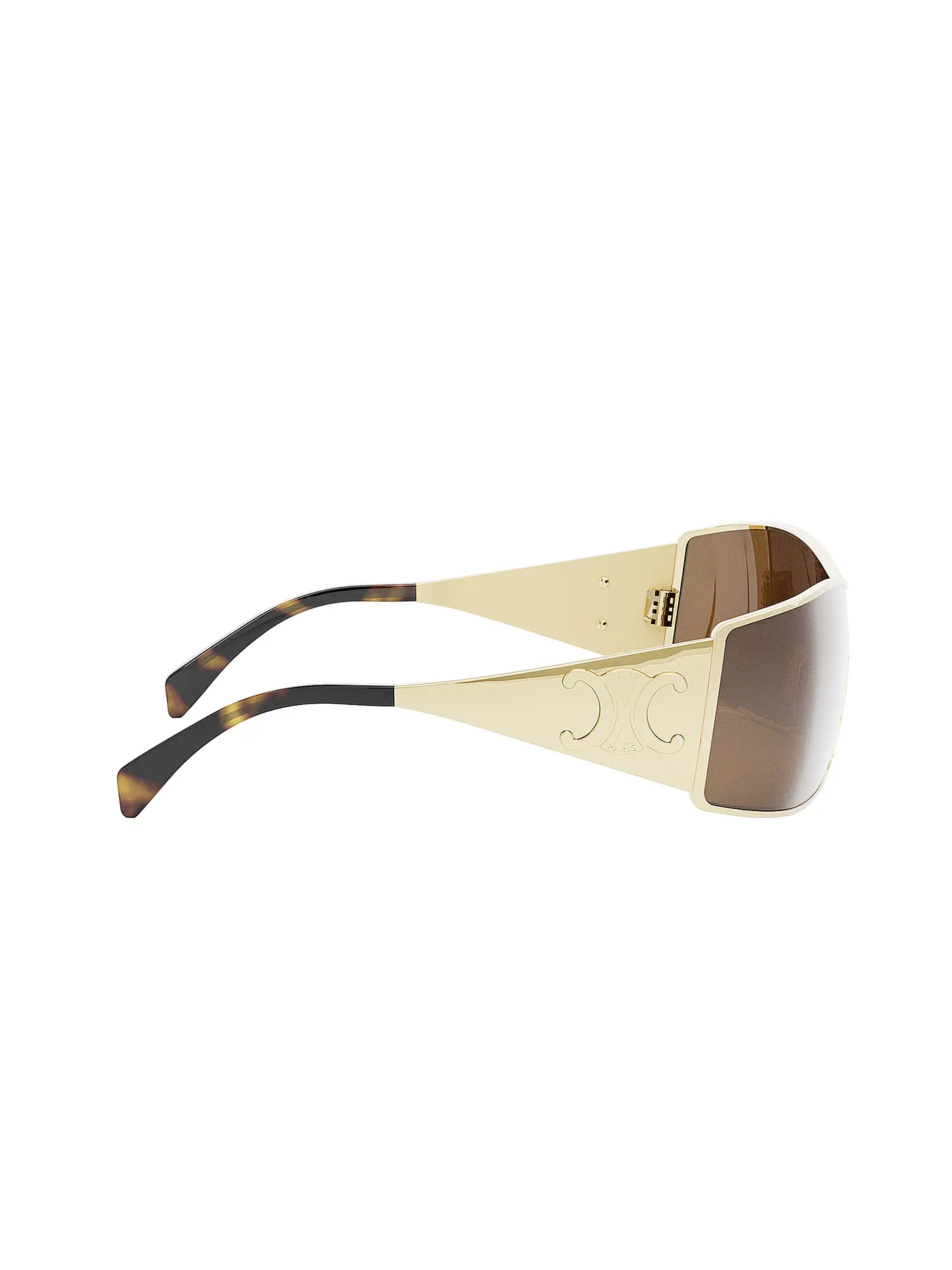 CELINE | Maxi Metal Triomphe goldene Mask Sonnenbrille | gold