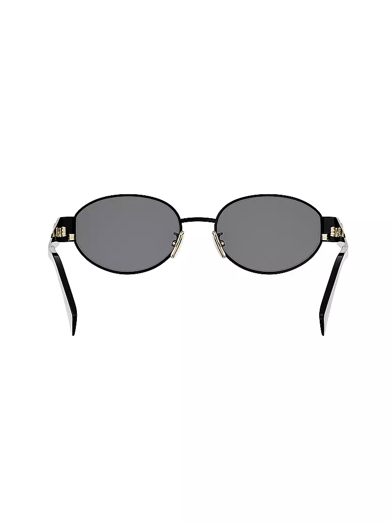 CELINE | Metal Triomphe schwarze ovale Sonnenbrille | schwarz