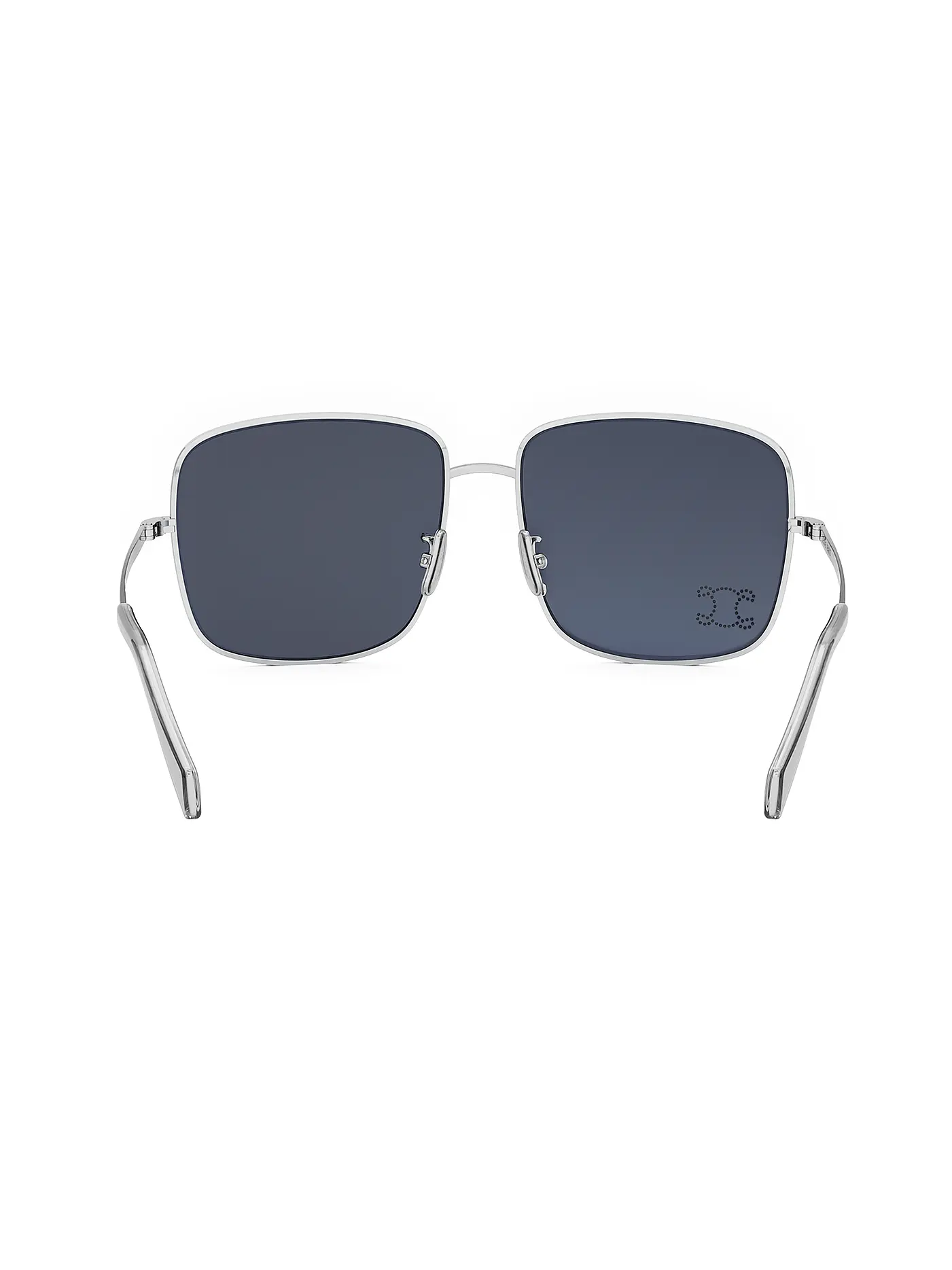 CELINE | Rhinestone Triomphe silber eckige Sonnenbrille | silber