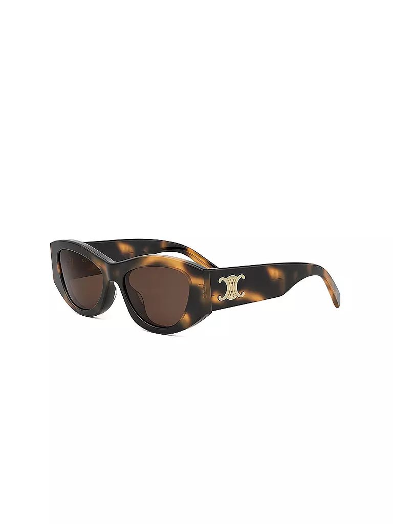 CELINE | Triomphe havanabraune geometrische Sonnenbrille  | braun