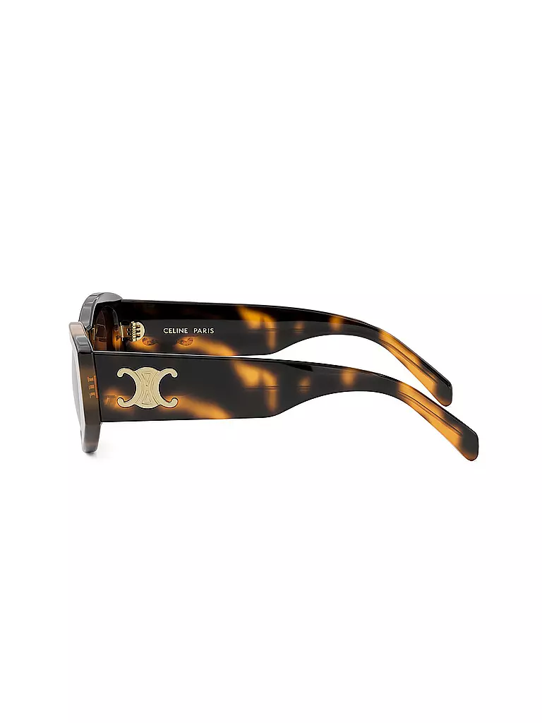 CELINE | Triomphe havanabraune geometrische Sonnenbrille  | braun
