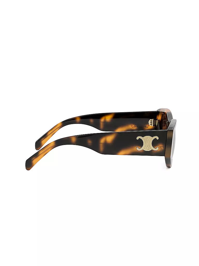 CELINE | Triomphe havanabraune geometrische Sonnenbrille  | braun