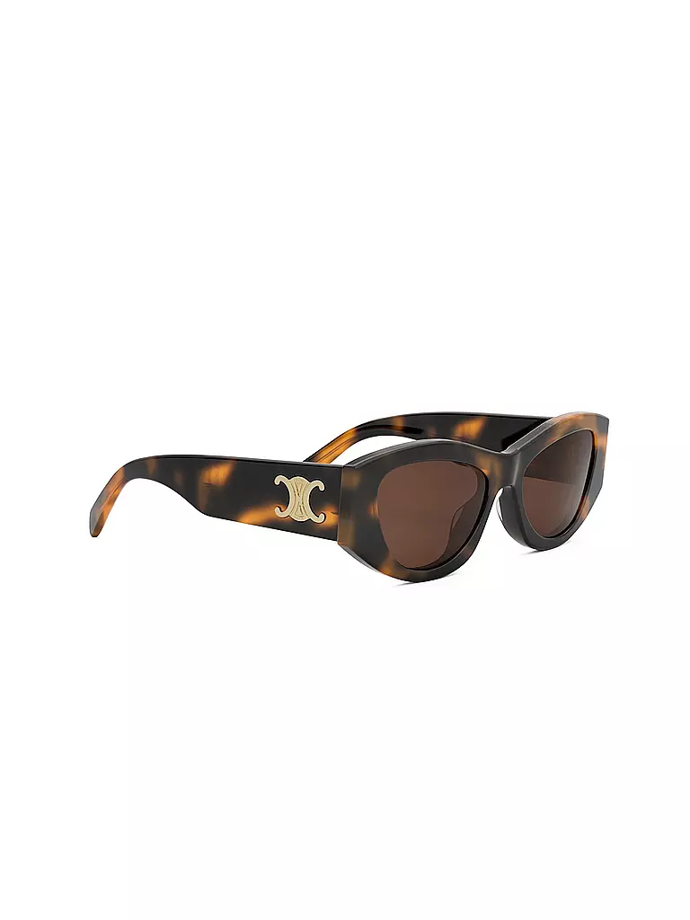 CELINE | Triomphe havanabraune geometrische Sonnenbrille  | braun