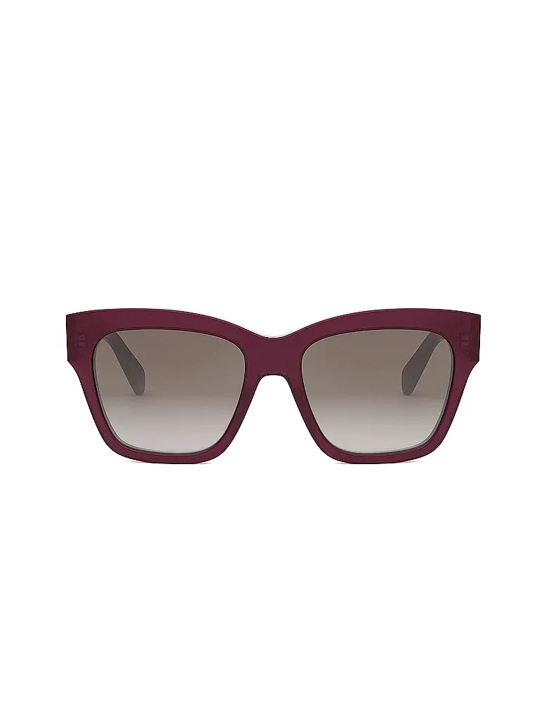 CELINE | Triomphe rote eckige Sonnenbrille | 