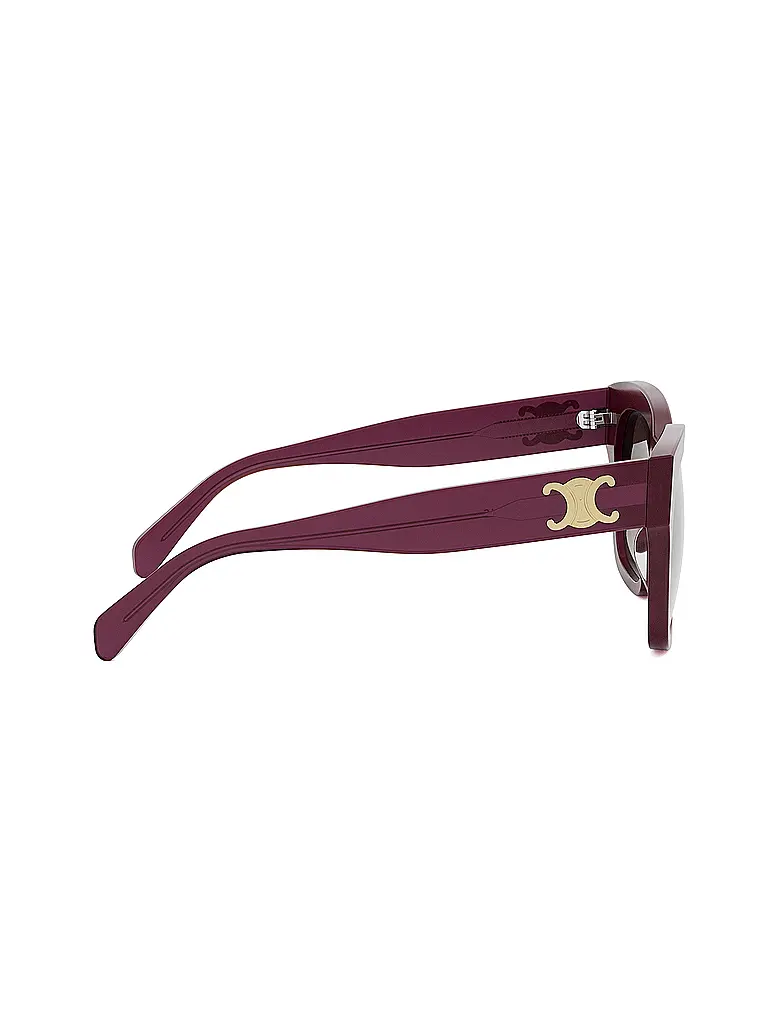 CELINE | Triomphe rote eckige Sonnenbrille | 