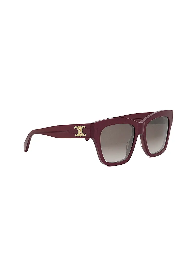 CELINE | Triomphe rote eckige Sonnenbrille | 