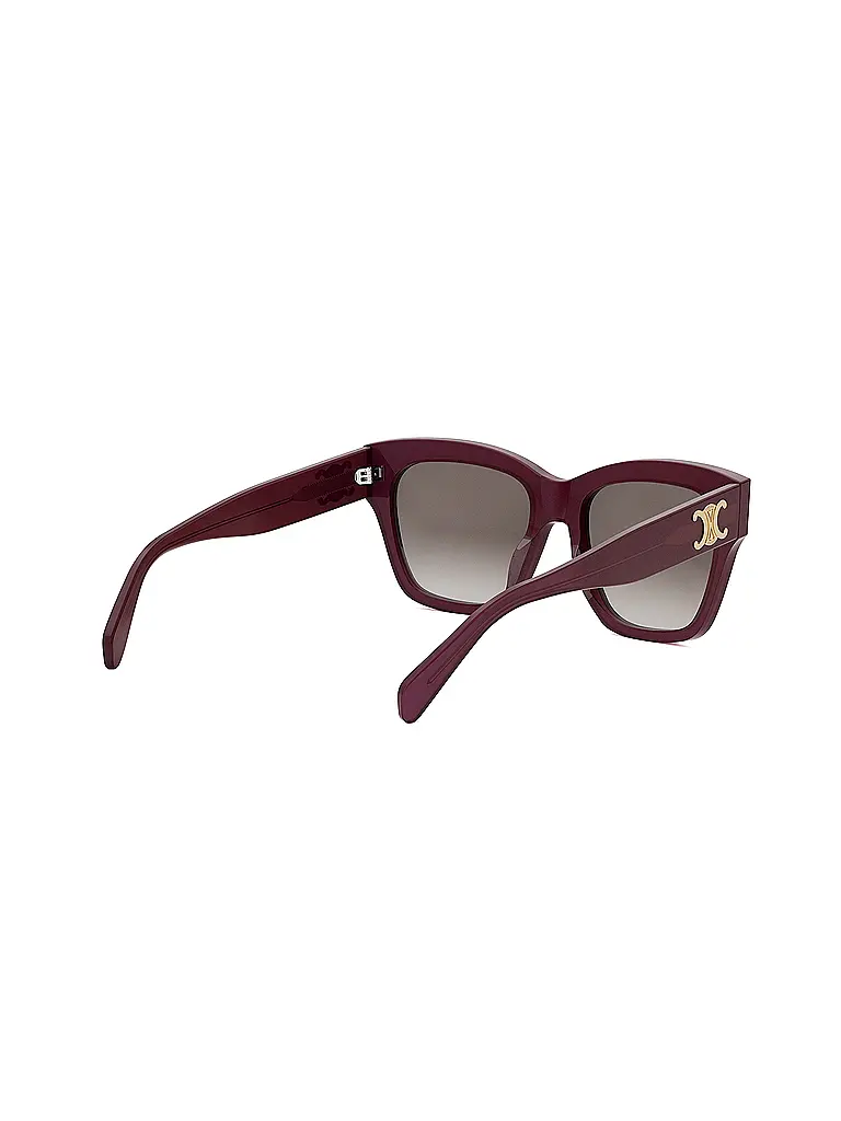 CELINE | Triomphe rote eckige Sonnenbrille | 