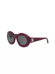 CELINE | Triomphe schwarze runde Sonnenbrille | dunkelrot