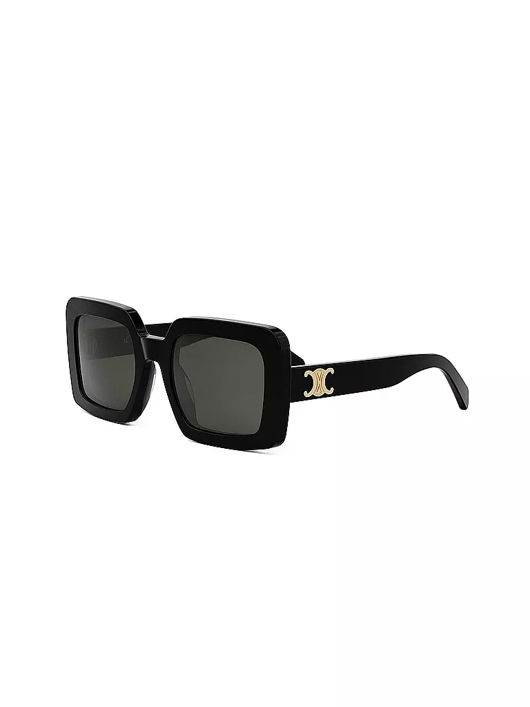 CELINE | Triomphe schwarze eckige Sonnenbrille  | schwarz