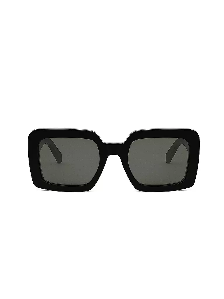 CELINE | Triomphe schwarze eckige Sonnenbrille  | schwarz