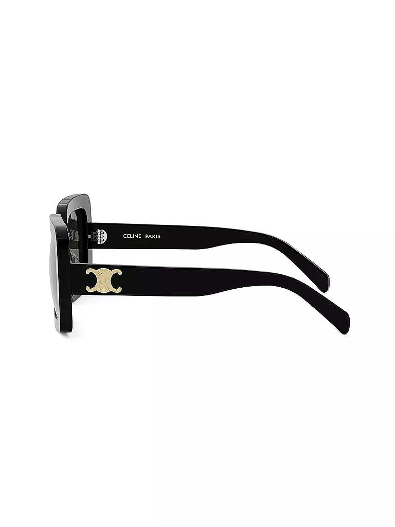CELINE | Triomphe schwarze eckige Sonnenbrille  | schwarz