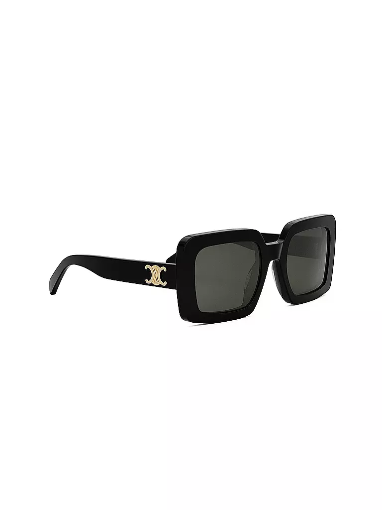 CELINE | Triomphe schwarze eckige Sonnenbrille  | schwarz