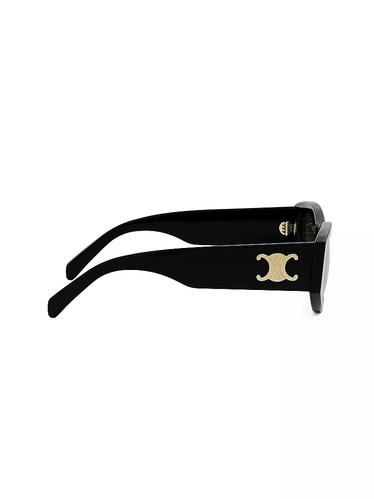 CELINE | Triomphe schwarze geometrische Sonnenbrille  | schwarz