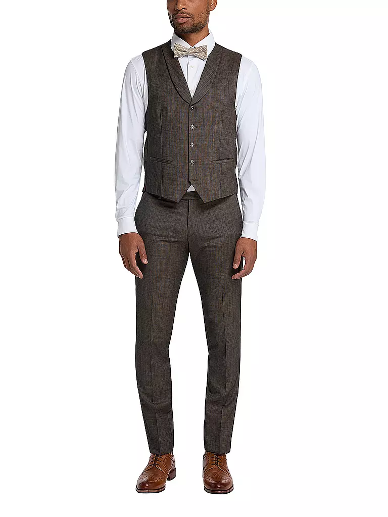 CG - CLUB OF GENTS | Anzughose Slim Fit PASCAL | braun