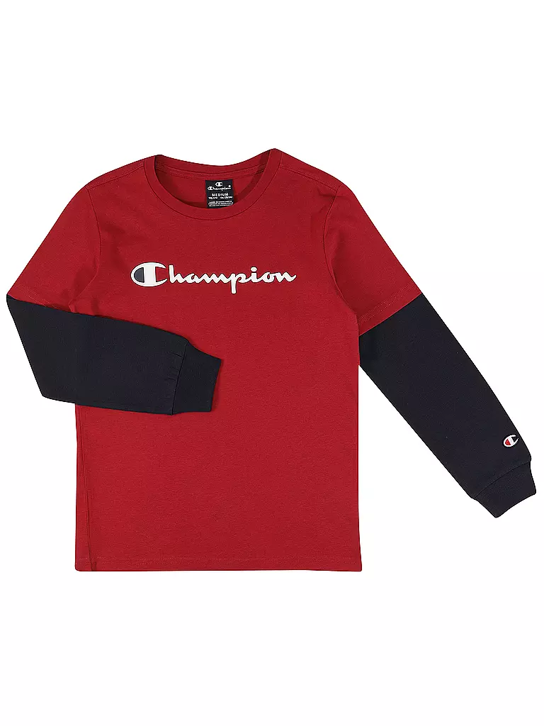 CHAMPION | Jungen Langarmshirt  | rot