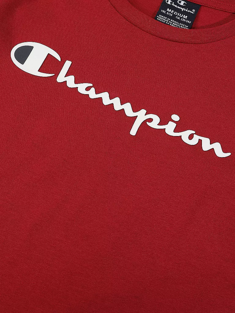 CHAMPION | Jungen Langarmshirt  | rot