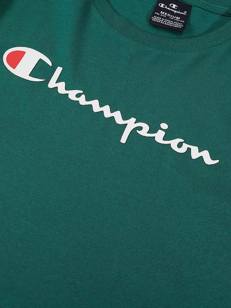 CHAMPION | Jungen Langarmshirt  | dunkelgrün