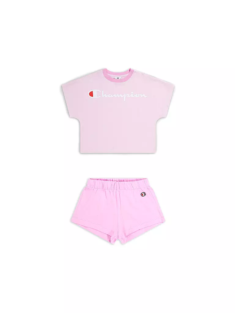 CHAMPION | Mädchen Set 2-teilig (T-Shirt und Shorts) | rosa