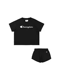CHAMPION | Mädchen Set 2-teilig T-Shirt und Shorts | schwarz