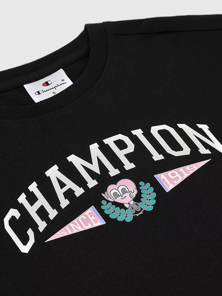 CHAMPION | Mädchen Set 2-teilig T-Shirt und Shorts | schwarz