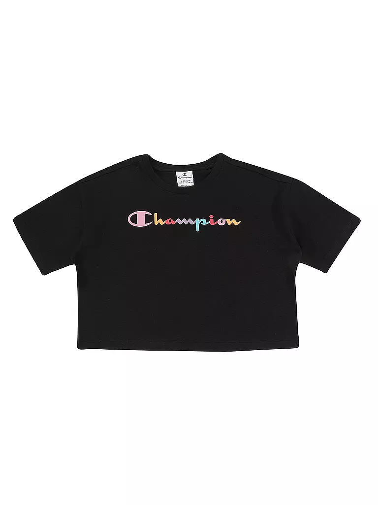 CHAMPION | Mädchen T-Shirt Oversized Fit | schwarz