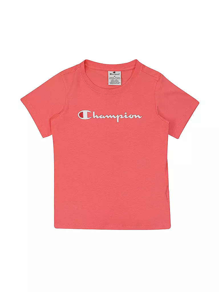 CHAMPION | Mädchen T-Shirt | koralle