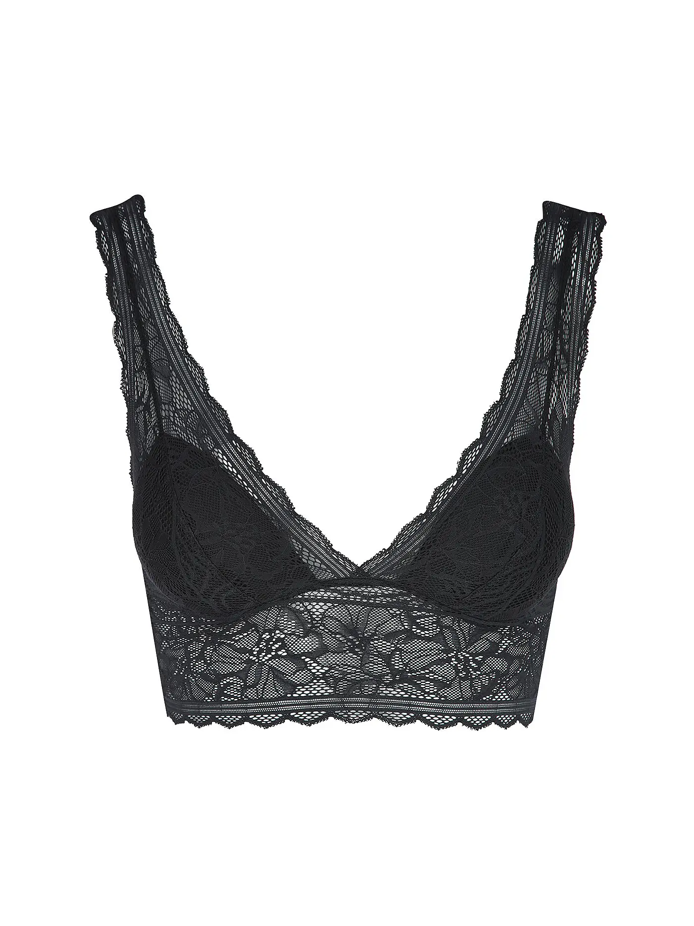 CHANTELLE | Bustier FLORAL TOUCH coral | schwarz