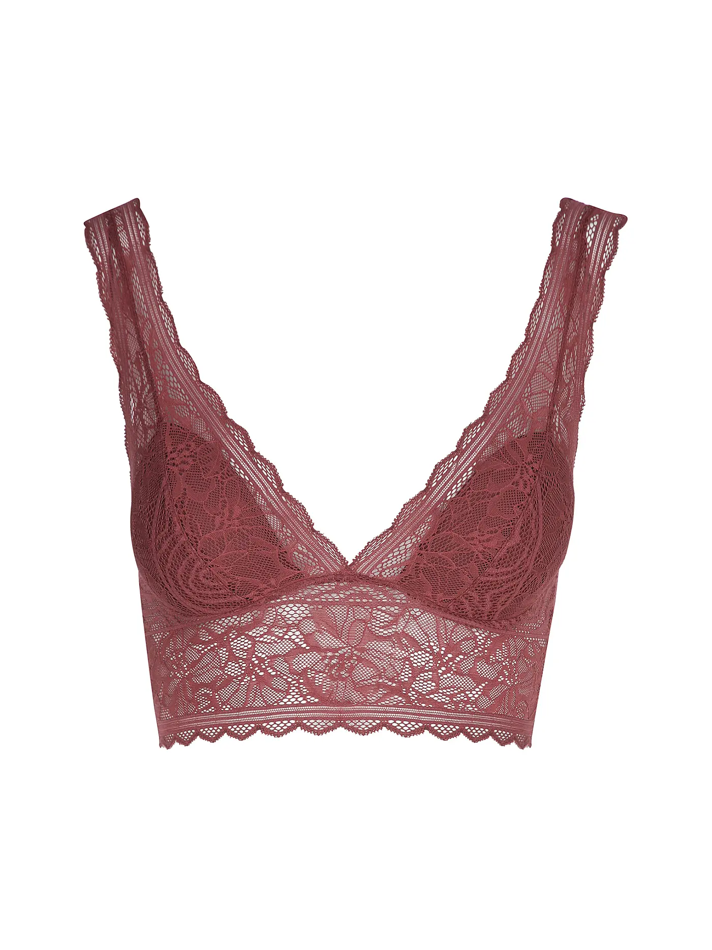 CHANTELLE | Bustier FLORAL TOUCH coral | dunkelrot